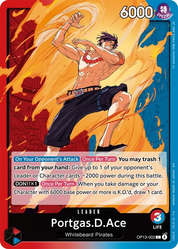 Portgas.D.Ace (002) - OP13-002 - (Carrying On His Will)