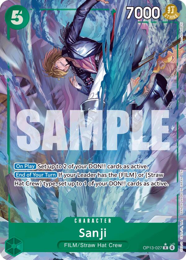 Sanji (Alternate Art) - OP13-027 - (Carrying On His Will)