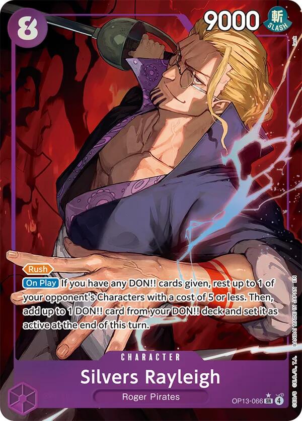 Silvers Rayleigh (Alternate Art) - OP13-066 - (Carrying On His Will)