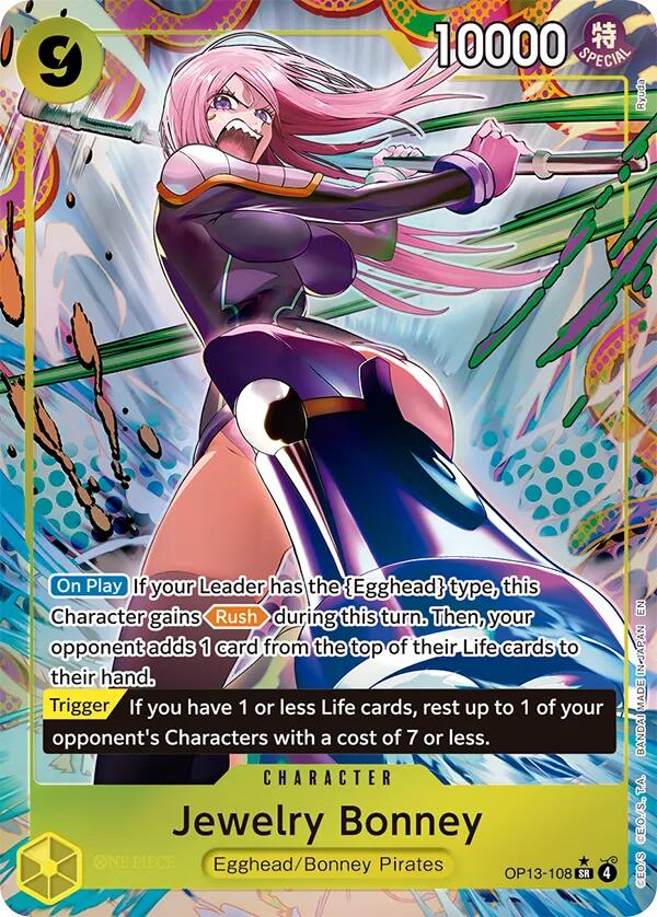 Jewelry Bonney (108) (Alternate Art) - OP13-108 - (Carrying On His Will)