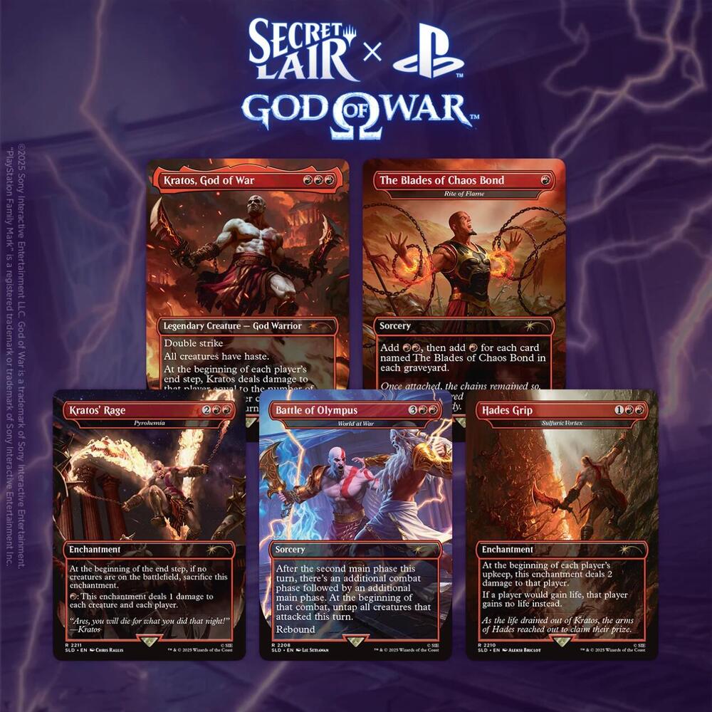 Magic: Playstation Secret Lair: God of War: Greek (Nonfoil)
