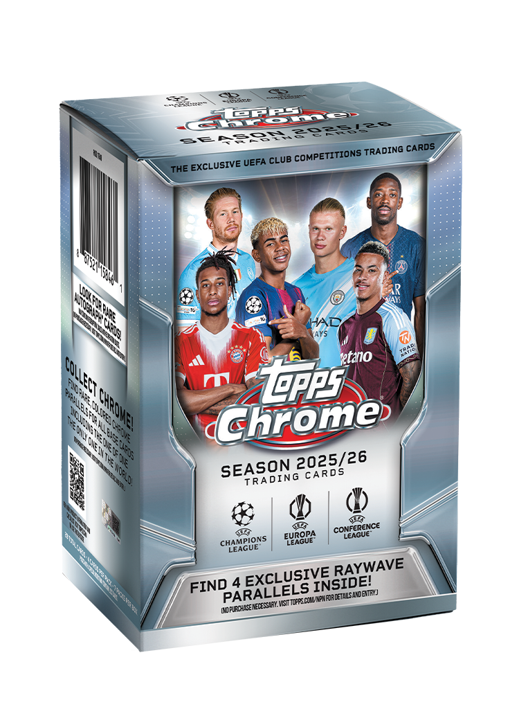 2025/26 Topps UEFA Club Competitions Chrome Soccer Blaster Box