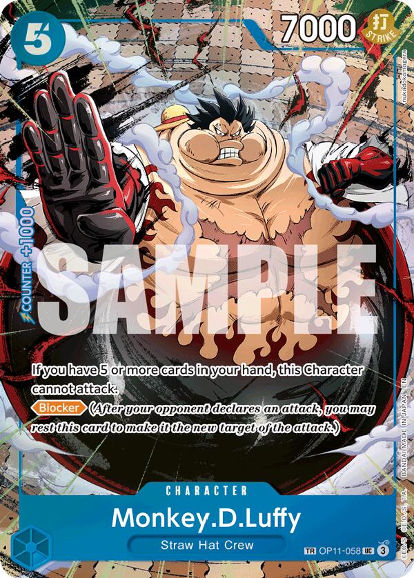 Monkey.D.Luffy - OP11-058 (TR) - OP11-058 - (Carrying On His Will)