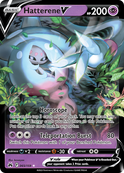 Hatterene V 65 159 Crown Zenith Holofoil