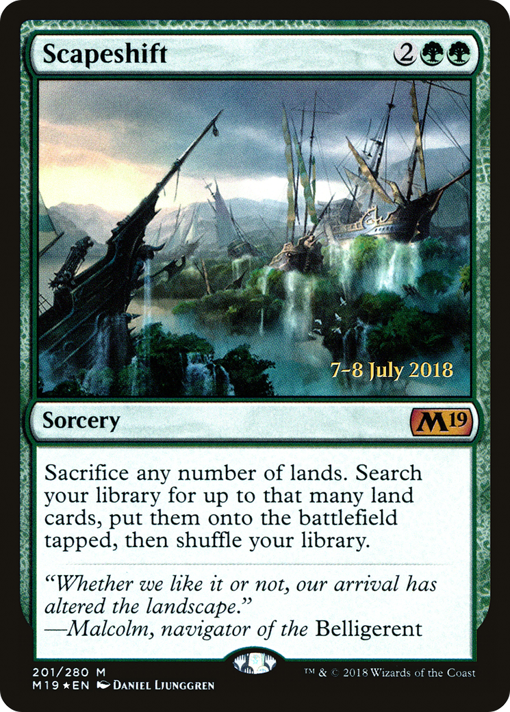 Scapeshift (PRE-201S) - Core Set 2019 Promos Foil