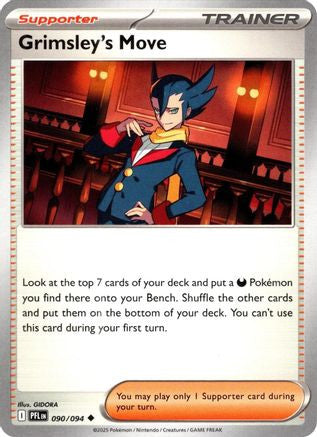 Grimsley's Move 90 Me02 Phantasmal Flames Reverse Holofoil