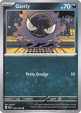 Gastly 54 Me02 Phantasmal Flames Reverse Holofoil