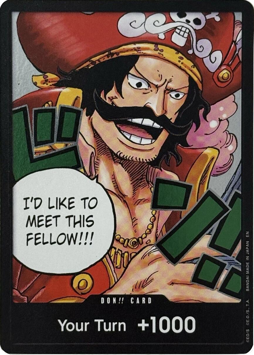 DON!! Card (Gol.D.Roger) - - (Carrying On His Will)