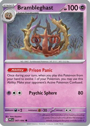 Brambleghast 47 Me02 Phantasmal Flames Reverse Holofoil