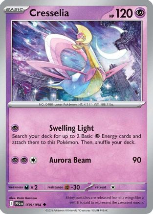 Cresselia ' Me02 Phantasmal Flames Reverse Holofoil