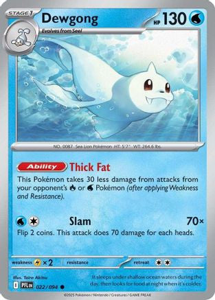 Dewgong 022 094 22 Me02 Phantasmal Flames Reverse Holofoil