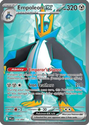 Empoleon Ex 114 094 114 Me02 Phantasmal Flames Holofoil