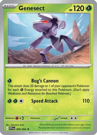 Genesect 8 Me02 Phantasmal Flames Holofoil