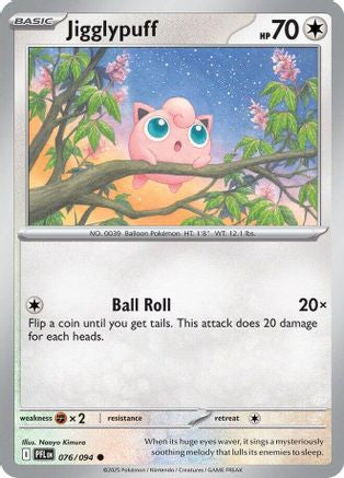 Jigglypuff 76 Me02 Phantasmal Flames Reverse Holofoil
