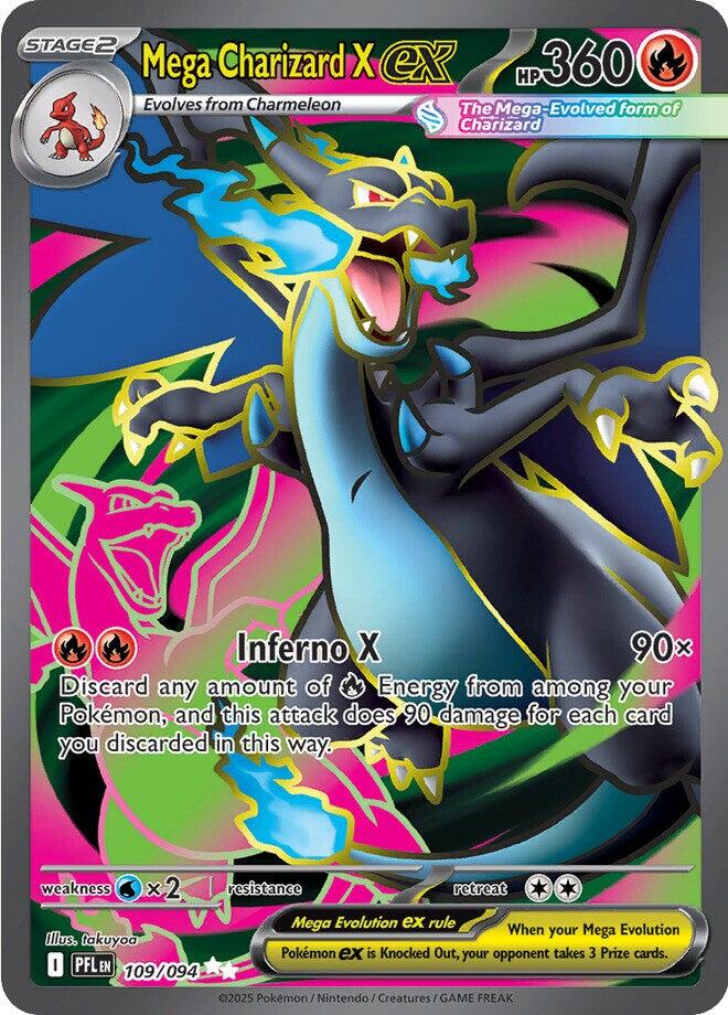 Mega Charizard X ex - 109/094 - 109/094 - (ME02: Phantasmal Flames)