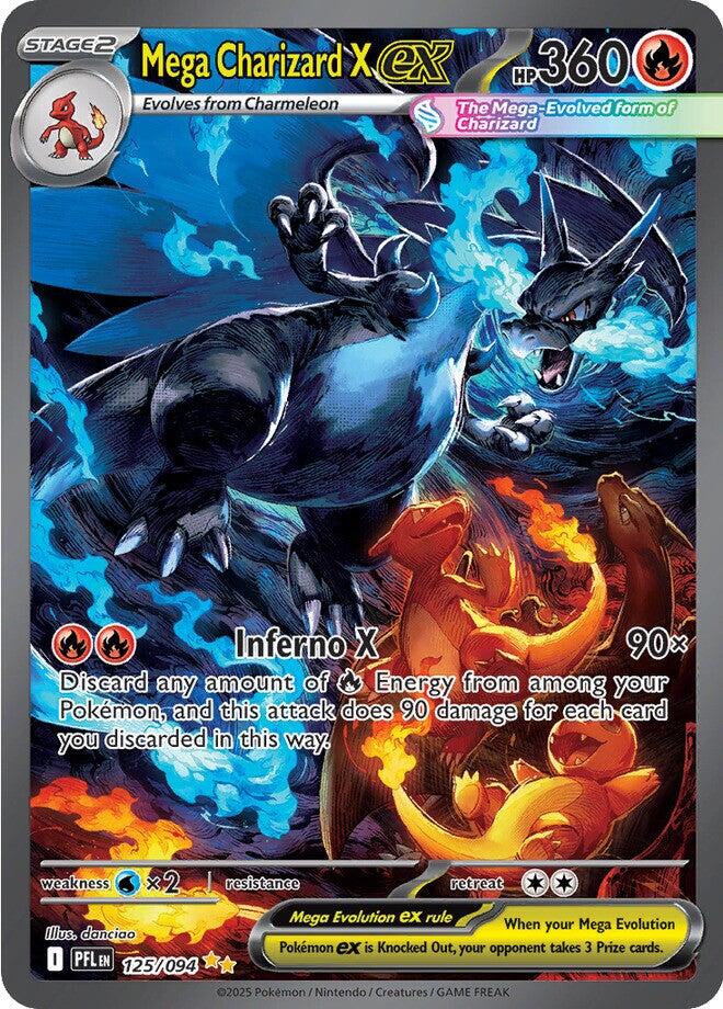 Mega Charizard X ex - 125/094 - 125/094 - (ME02: Phantasmal Flames)