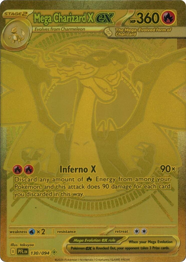 Mega Charizard X ex - 130/094 - 130/094 - (ME02: Phantasmal Flames)