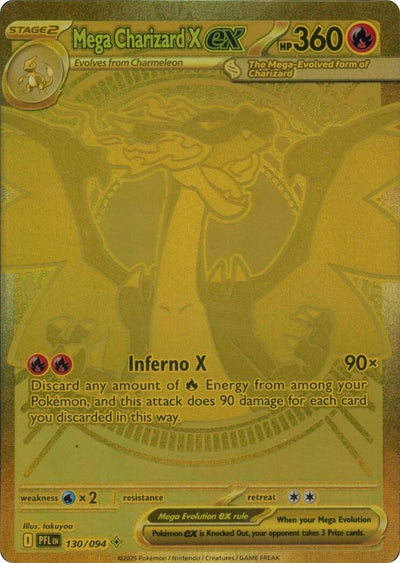 Mega Charizard X ex - 130/094 - 130/094 - (ME02: Phantasmal Flames)