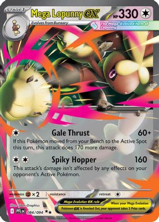 Mega Lopunny ex (84/094) - ME02 Phantasmal Flames Holofoil