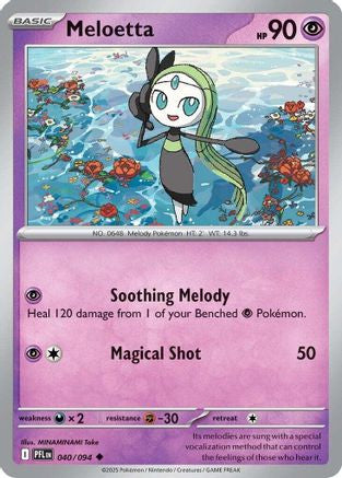 Meloetta 40 Me02 Phantasmal Flames Reverse Holofoil