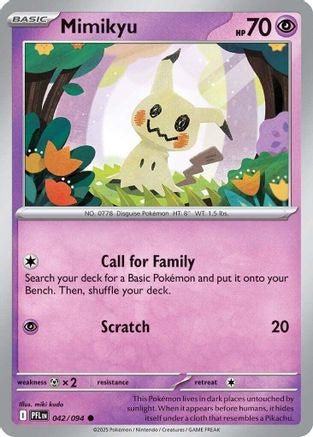 Mimikyu 42 Me02 Phantasmal Flames Reverse Holofoil