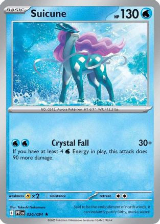 Suicune 26 Me02 Phantasmal Flames Holofoil