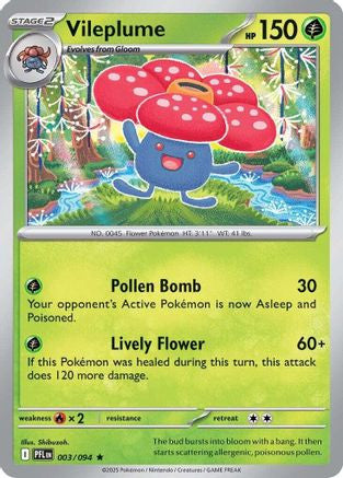 Vileplume 3 Me02 Phantasmal Flames Holofoil