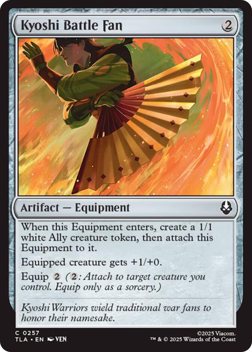Kyoshi Battle Fan - 257 - (Avatar: The Last Airbender)