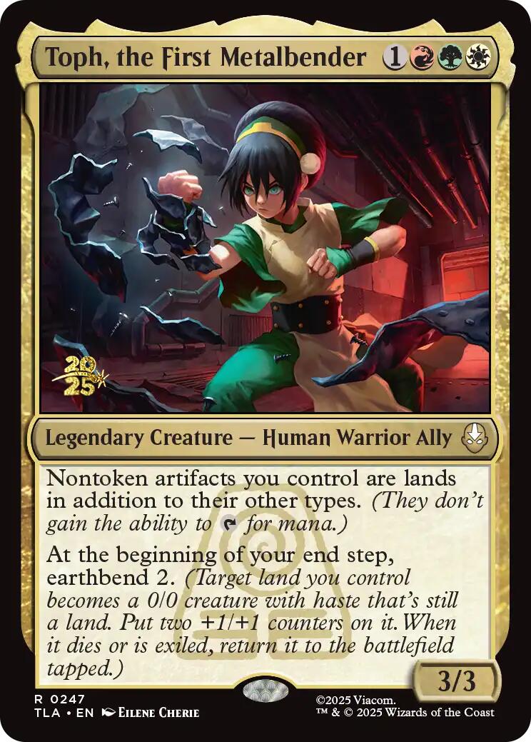 Toph, the First Metalbender - 247 - (Prerelease Cards)
