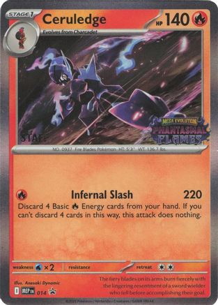 Ceruledge (Prerelease) [Staff] 14 - ME Mega Evolution Promo Holofoil