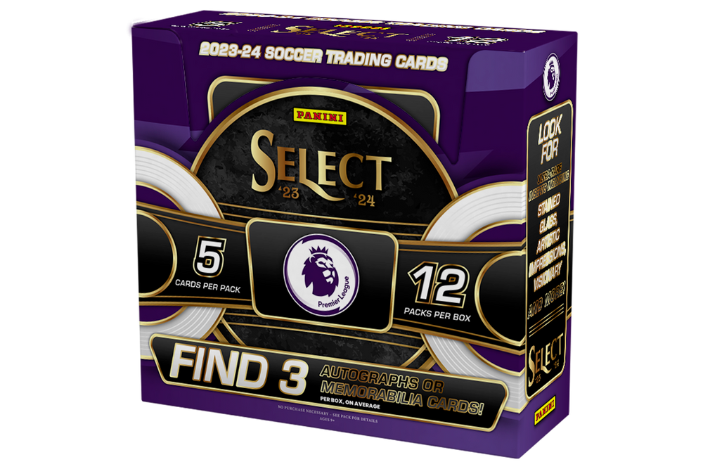 2023/24 Panini Select Premier League Soccer Hobby 12 Box Case