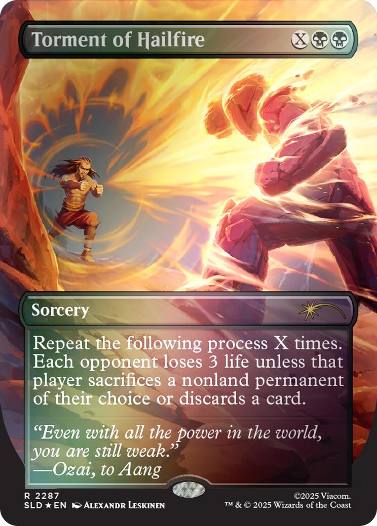Torment of Hailfire (2287) (Rainbow Foil) [SLD - 2287]