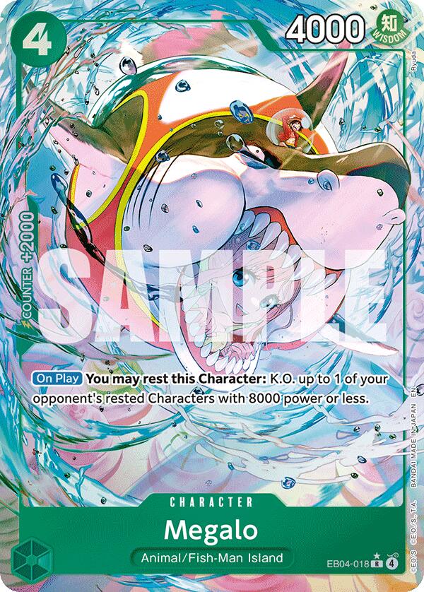 Megalo (Alternate Art) - EB04-018 - (The Azure Sea's Seven)