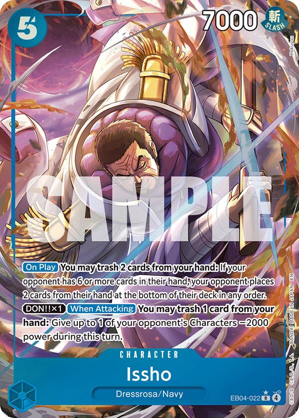 Issho - EB04-022 (Alternate Art) - EB04-022 - (The Azure Sea's Seven)