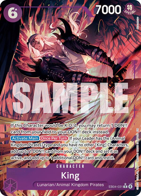 King (Alternate Art) - EB04-031 - (The Azure Sea's Seven)