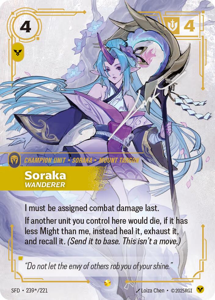 Spiritforged - Soraka - Wanderer (Signature) 239*/221