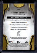 2024 Topps Five Star Andres Gimenez #FSA-AG Autograph