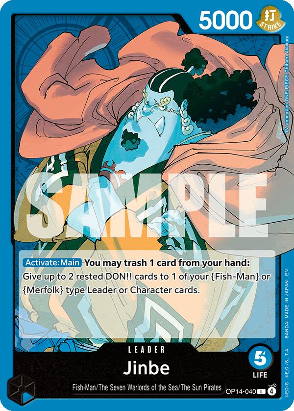 Jinbe - OP14-040 - OP14-040 - (The Azure Sea's Seven)