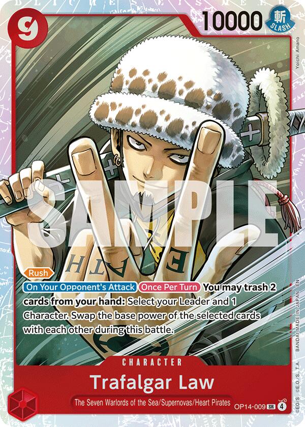 Trafalgar Law - OP14-009 - OP14-009 - (The Azure Sea's Seven)