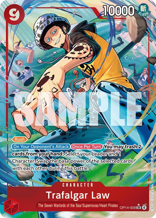 Trafalgar Law - OP14-009 (Alternate Art) - OP14-009 - (The Azure Sea's Seven)