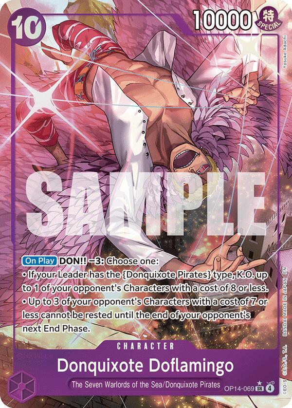 Donquixote Doflamingo - OP14-069 (Alternate Art) - OP14-069 - (The Azure Sea's Seven)