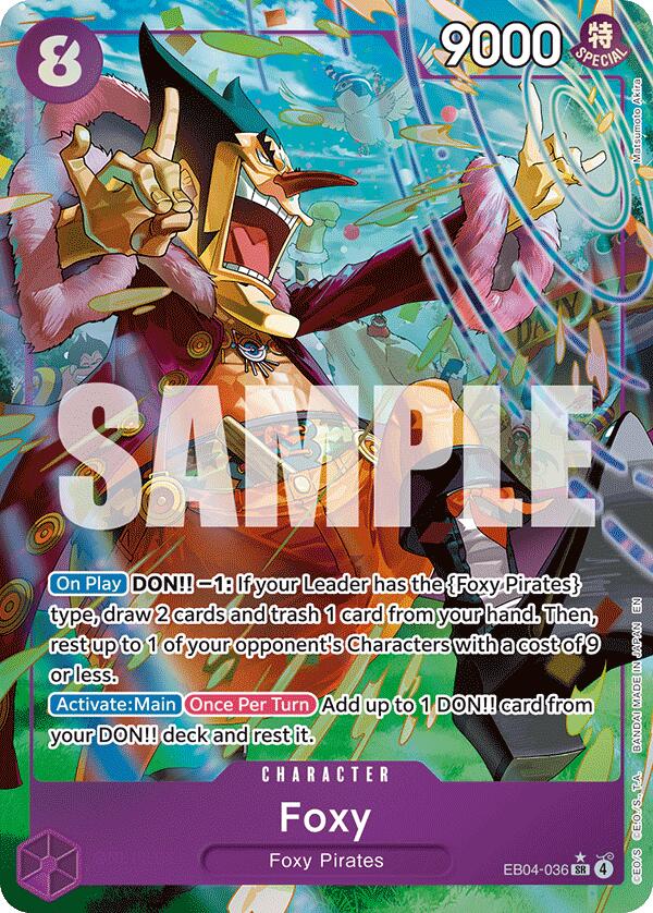 Foxy (Alternate Art) - EB04-036 - (The Azure Sea's Seven)