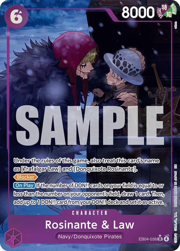 Rosinante & Law (Alternate Art) - EB04-038 - (The Azure Sea's Seven)