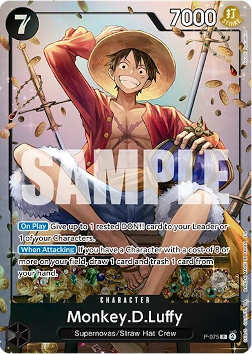 Monkey.D.Luffy (Tin Pack Set Vol. 2) - P-075 - (One Piece Promotion Cards)
