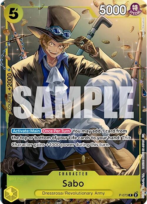 Sabo (Tin Pack Set Vol. 2) - P-073 - (One Piece Promotion Cards)