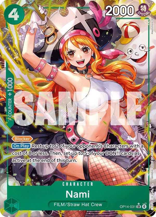 Nami (Alternate Art) - OP14-031 - (The Azure Sea's Seven)