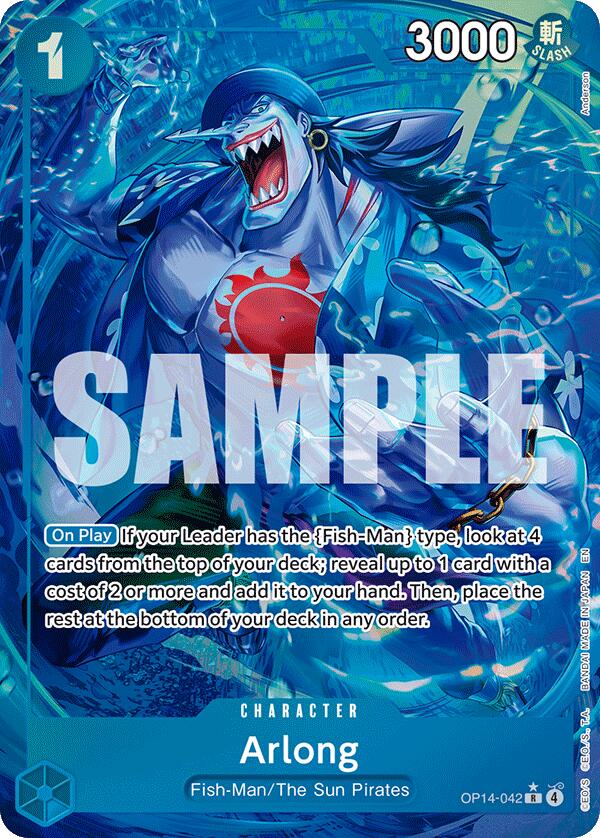 Arlong (Alternate Art) - OP14-042 - (The Azure Sea's Seven)