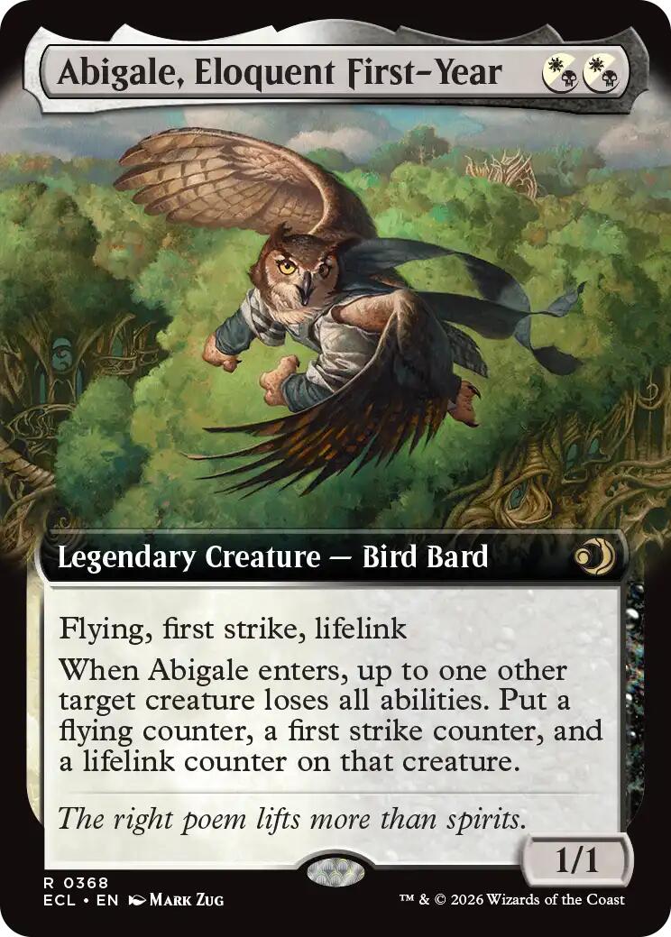 Abigale, Eloquent First-Year (Extended Art) - 368 - (Lorwyn Eclipsed)