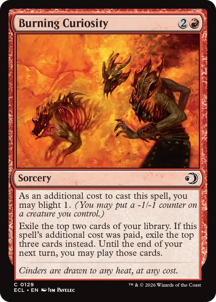 Burning Curiosity - 129 - (Lorwyn Eclipsed)