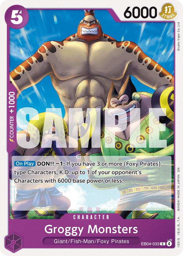 Groggy Monsters - EB04-033 - (The Azure Sea's Seven)